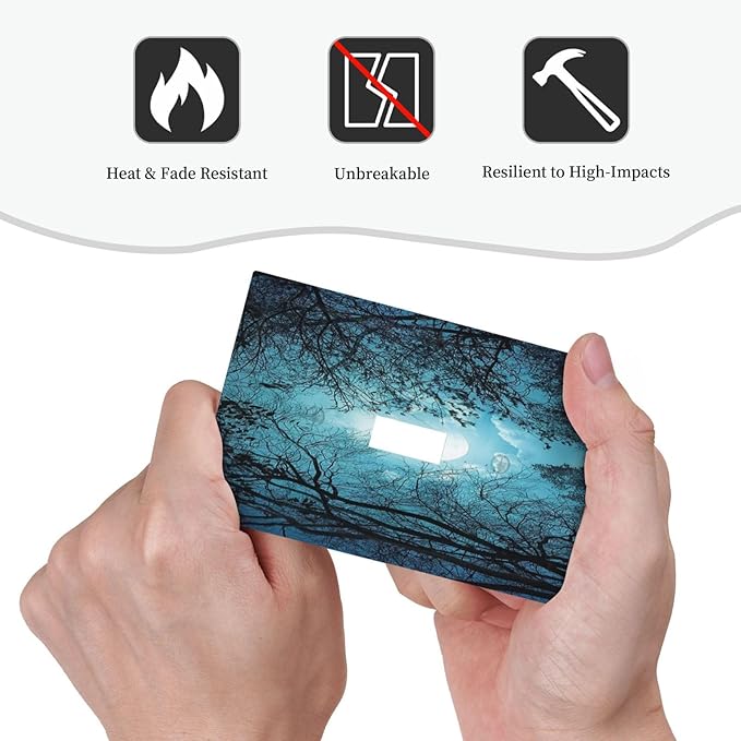 Light Switch Cover Teal Full Moon Forest 1 Gang Wall Plate Cover Turquoise Single Toggle Outlet Covers Decorative Switchplate Electrical Faceplate for Bathroom Bedroom Decor