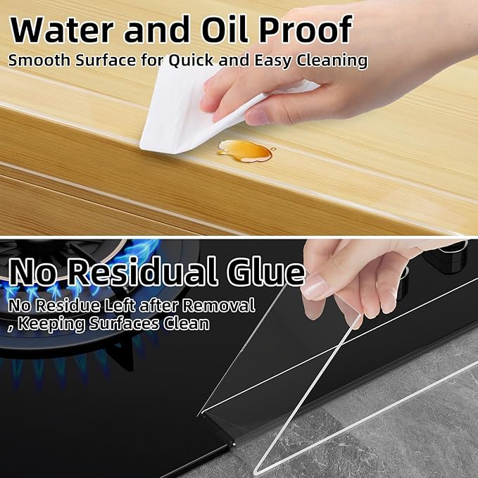 Clear Edge Protector,Safe Corner Protector, Anti-Sharp Edge Protector, for Furniture, Drawers, Tables, Cabinets 2inX6.6FT