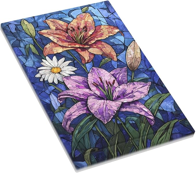 Light Switch Cover Plate Vintage Colorful Flower Oil Painting Style 1 Gang No Device Blank Electrical Wall Plates Faceplate Decorative Switch Plate for Bedroom Bathroom Decor