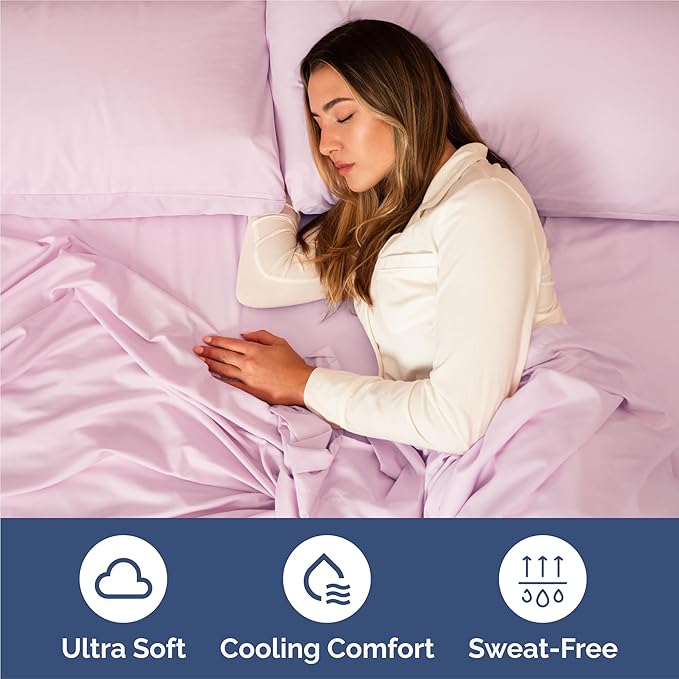 King 6 Piece Sheet Set - Cooling & Breathable Bed Sheets - Hotel Luxury Bed Sheets for Women, Men, Kids & Teens - Bedding with Deep Pockets & Easy Fit - Soft and Wrinkle Free - King Light Pink Sheets