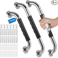 3 Pack Grab Bars for Bathtubs and Showers, 16-Inch and 12-Inch Anti-Slip Bathroom Shower Grab Bars for Seniors Wall, Safety Handicap Grab Bars Stainless Steel,Shower Handle for Elderly