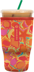 Sok It JavaSok Iced Coffee & Cold Soda Insulated Neoprene Cup Sleeve (Seaside Escape, Large: 30-32oz)