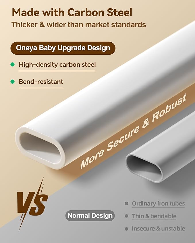 Baby Bed Rail Guard for Toddlers, Reinforced 60in Toddler Bed Rails for Queen Bed with Height Adjustable, Extral Tall Child Safety Side Railing Guards/Bedrail for Kids,White/Grey, 1 Side 54" Lx28 H