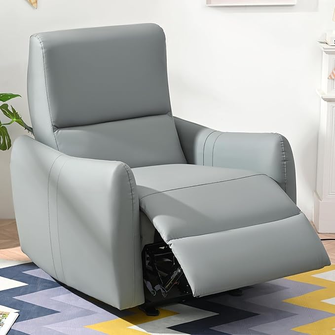Wall Hugger Power Recliner Chair, Zero Wall Electric Recliner Chairs with USB Port, Space Saving Large Recliner for Living Room, RV, Home Theater