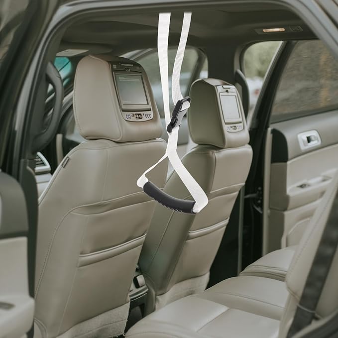 Car Door Assist Handle Strap for Elderly and Disabled Portable Ergonomic Lift Aid for Vehicle and Bed Support Install Grab Bar for Safe and Exit