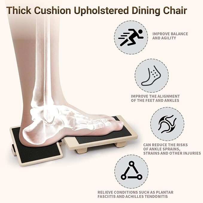 Ankle Balance Board Foot Strengthener - Single Leg Balance Board Foot Exerciser for Sprained Ankle,Posture Corrector, Physical Therapy for Plantar Fasciitis and Toe Stretcher Board for Gym Home