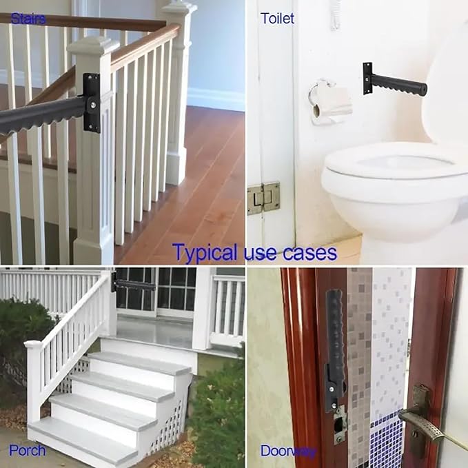 1pack Doorway Flip Assist Handle, Door Assistant Support Grip Handle, Doorway Stair Assist Grab Bar for Seniors, Elderly, Disabled, Handicap and Injured People