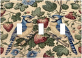 Decorative Switch Plates Vintage Floral Bird Strawberry Thief William Morris 3 Gang Wall Plate Triple Toggle Light Switch Cover Faceplate Electrical Wall Panels for Bedroom Home Decor