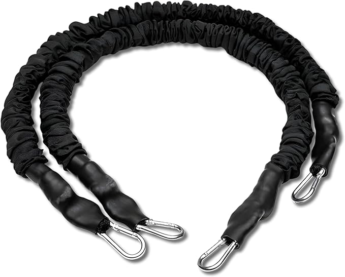 Durable Exercise Bands for Strength Training, Mobility & Stretching - Versatile Safety Sleeved Training Bands for Home, Gym or Outdoor Workouts