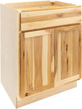 Quicklock RTA (Ready-to-Assemble) | Base Kitchen Cabinets - Shaker Style | Made in America (Rustic Hickory, 33" Wx34.5 Hx24 D Base)