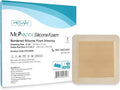 MedVanceTM Silicone - Bordered Silicone Adhesive Foam Dressing Size 6"x6" (4.1"x4.1" pad), Box of 5 dressings