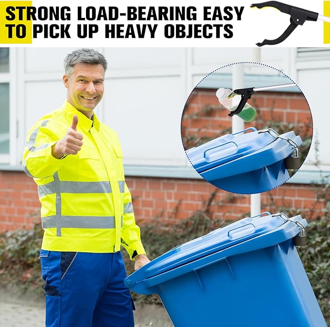 Sabary 6 Pcs Grabber Reacher Trash Pickers Bulk Tool 30'' Long Upper Back to School Litter Cleanup Heavy Duty Handy Mobility Aids Pick up Lightweight Nonslip Claw Elderly Arm Extension Stick