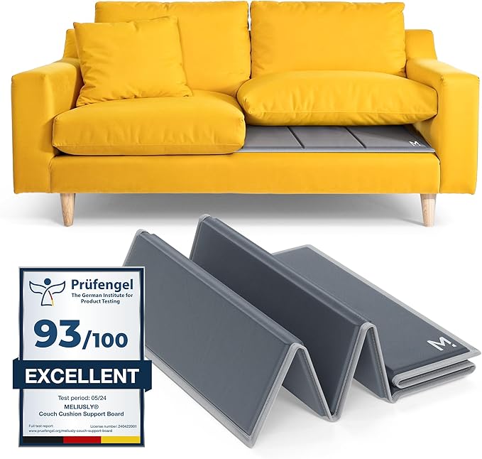 Meliusly Heavy Duty Couch Cushion Support for Sagging Cushions (24x48) Reinforced Wood Sofa Cushion Support Board for Sagging Seat, Deep Couch Supporter for Under The Cushions, Loveseat Saver
