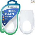Gel Silicone Heel Cups/Pads, 2 Pack, for Achilles Tendonitis, Shoe Wedge Inserts for Plantar Fasciitis, Bone Spur, Foot Pain Relief Support, Comfort Cushion Insoles for Women/Men