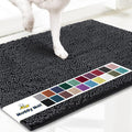 Muddy Mat® | Super Absorbent Door Mat Indoor, Microfiber Quick Dry Chenille Entryway Rug, Non-Slip Front Door Mat, Indoor Mats for Entryway, Machine Washable Pet Rug, Charcoal 48"x72"
