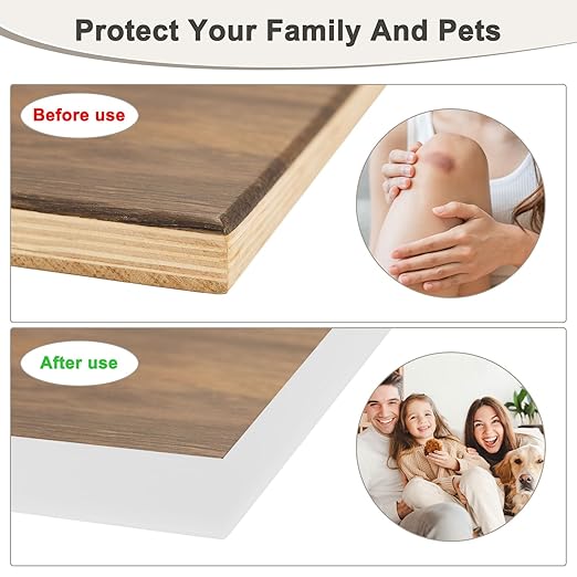 U-Shape Edge Banding, 0.78 Inch x 32.8 FT Self Adhesive Rubber Edge Trim Flexible TPE Corner Protector for Desk/Shelves/Furniture/Countertop/Table/Cabinet/Plywood [White]