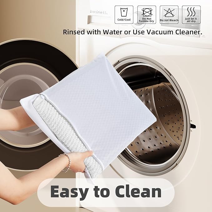 Bathroom Runner Rug, Long Bath Mat Washable Thin Quick Dry Low Pile Bathroom Runner Rugs 24 x 60 Non Slip, White 24"x60"