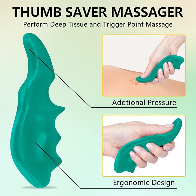 Sore Muscle Massage Oil for Massage Therapy, with Massage Roller Ball & Thumb Saver Massager, Body Massage Oil for Relaxing Joints & Muscles with Arnica, Valentines Day Gifts for Her Him