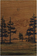 Decorative Light Switch Cover Plate Rustic Farmhouse Brown Board Pine Tree Wood Grain 1 Gang No Device Single Blank Outlet Covers Wall Plate Switch Plate Covers for Bathroom Decor