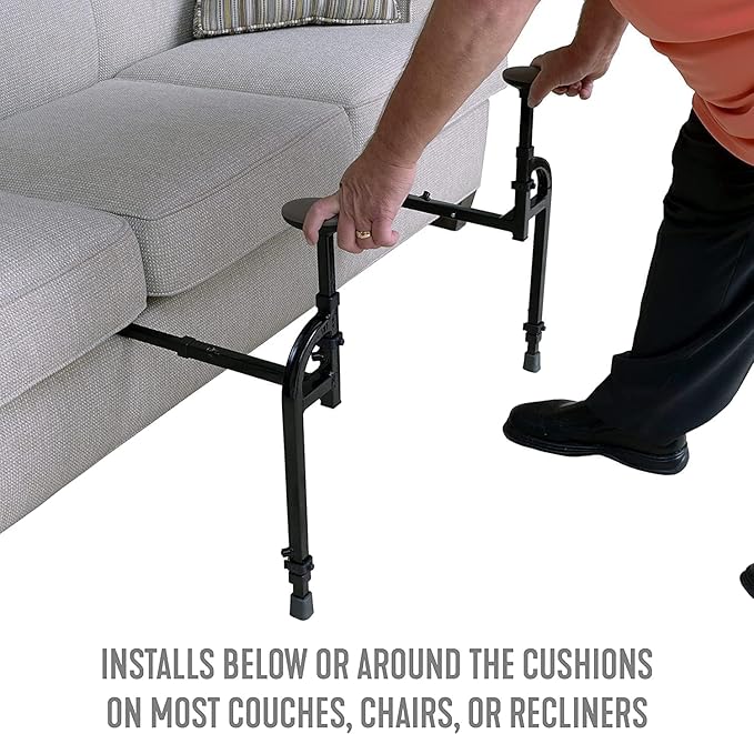 Stander Heavy Duty EZ Stand-N-Go, Bariatric Chair Lift Assist for Elderly, Grab Bar Standing Handle for Seniors, Daily Living Mobility Aid