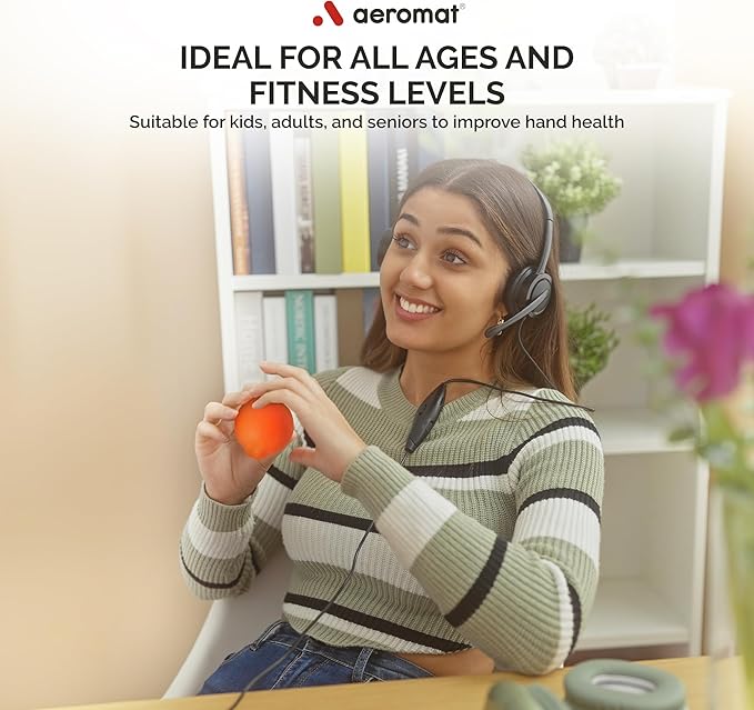 Ecowise Hand Therapy Fruit Squish Ball Pair – 2 Lemon Stress Balls for Adults, Hand Therapy and Grip Strength Trainer, Squeeze Balls for Stress Relief, Wrist and Finger Exercise, Latex-Free