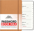 Best Password Book with Alphabetical Tabs | Password Book, Organizer & Notebook | Password Keeper to Keep Website Logins & Passwords Safe | Black | Medium 5x8 | Productivity Store