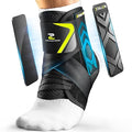 Quick Lace Up Ankle Brace with Side Stabilizing Pads, Slim Fit Ankle Support Brace, Adjustable & Breathable Ankle Support for Men Women, Ankle Stabilizer for Sprain,Injury Recovery,Sports,S