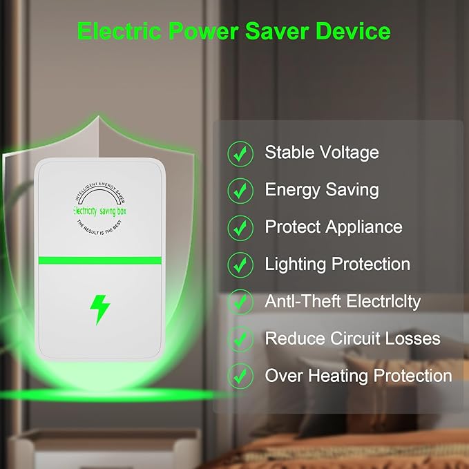 Power Saver Pro, 2025 New Power Saver Pro X, 4Pack Electricity Saving Box, Intelligent Stop Energy Watt Saving Device Reduces Energy Costs, Stabilize Voltage, US Plug, 90V-250V, 30kW