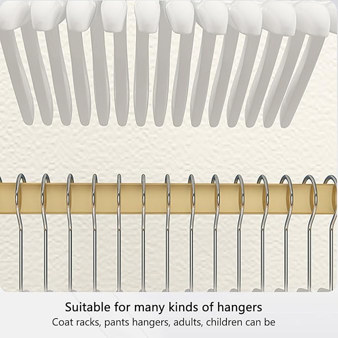Clothing Hanger Storage System Hanger Stacker Metal Clothes Organizer with Casters, Retail Store Laundry Room Portable Hanger Stacker Holder (Color : Gold, Size : 19.7x15.7x43.3IN)