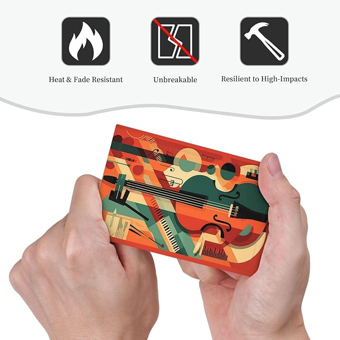 Light Switch Cover Plate Violin Abstract Jazz Colorful Painting 1 Gang No Device Blank Electrical Wall Plates Faceplate Decorative Switch Plate for living Room Office Decor