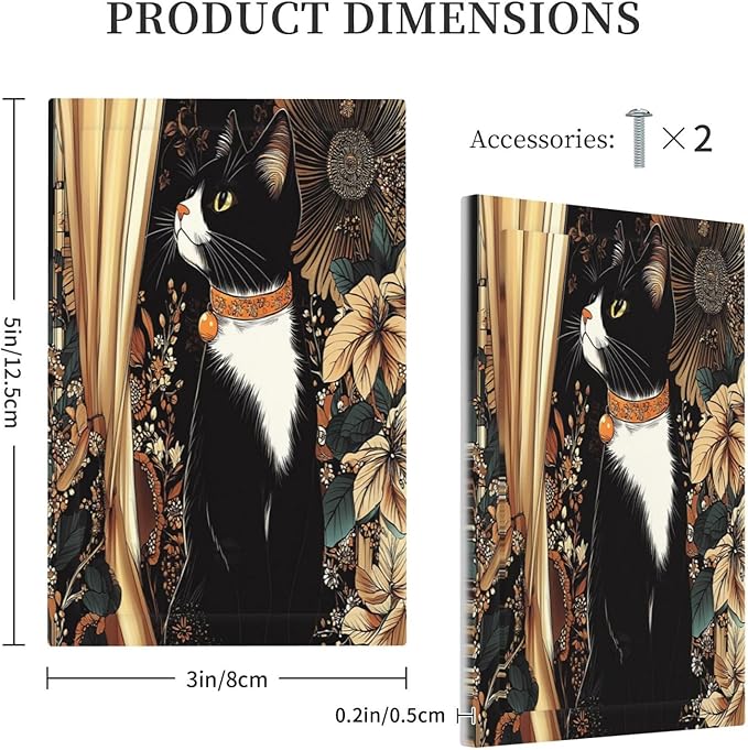 Light Switch Cover Plate Boho Mandala Floral Black Cat Vintage Flower 1 Gang No Device Blank Electrical Wall Plates Faceplate Decorative Switch Plate For Farmhouse Home Decor