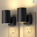Led Night Light Plug in,Night Lights Plug into Wall Dusk to Dawn Sensor,20lm/40lm Adjustable Brightness,2700k Soft White,Dimmable Night Light for Hallway Bedroom Bathroom 2 Pack ETL-Certified