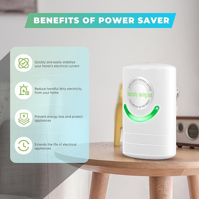 Power Saver Pro X,Stop Watt Energy Saving Device,Professional Electricity Saving Box,Intelligent Eco Volt Pro Energy Saver for Home Office,Stabilize Voltage 90V-250V 30KW,4Pack