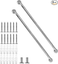 Shower Grab Bar, 2 Pack 39.4 Inch Bathroom Grab Bar, 304 Stainless Steel 1.25" Diameter Anti-Slip Handicap Grab Bar Support Shower Rail Senior Handrail Shower Safety Bar Handle