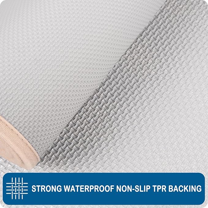 PURRUGS Machine Washable Kitchen Rug 24" x 35.5", Non-Slip/Skid Kitchen Runner Rugs & Floor Mats, Super Absorbent Soft Standing Mats for Kitchen, Sink & Laundry, Beige