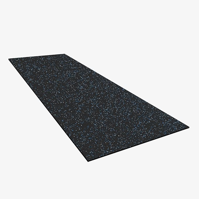 IncStores 3/8 Inch Thick Heavy Duty Rubber Flooring Roll | Flexible Recycled Rubber Roll Flooring for a Stronger and Safer Basement, Home Gym, Shed, or Trailer | 4ft x 10ft