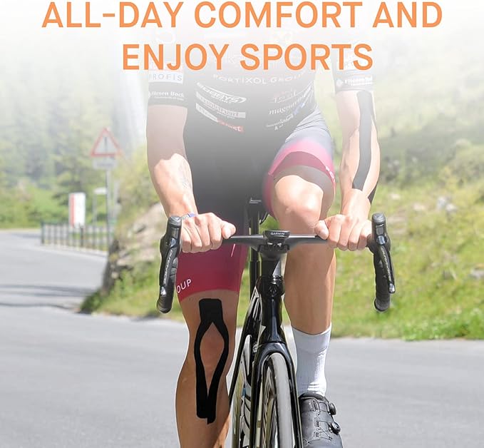 OK TAPE Kinesiology Tape, Regular Original Cotton Elastic Athletic Tape for Support and Recovery, Sports Tape, 2in×16.4ft Uncut Roll - Beige