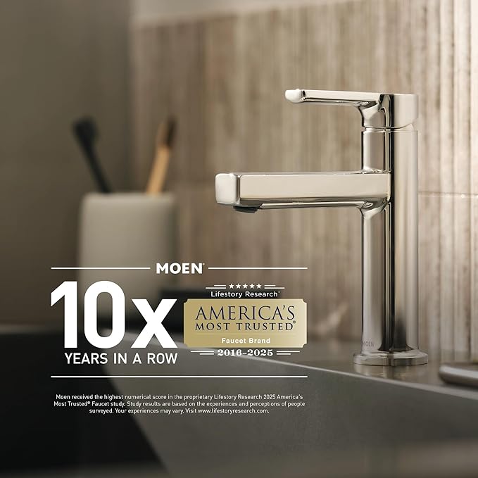 Moen Gibson Matte Black Pressure Balancing Modern Shower Lever Handle, Posi-Temp Valve Required, T2901BL