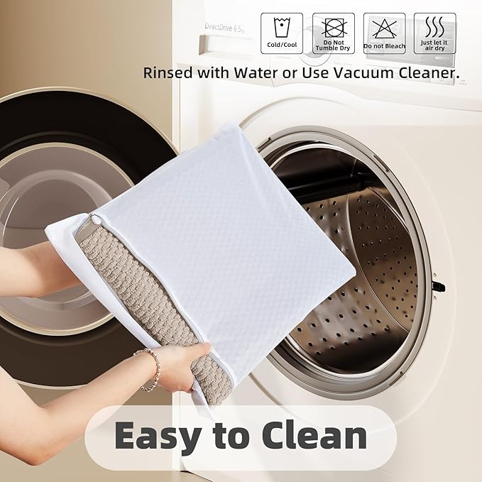 Large Bathroom Rugs Non Slip Washable Bath Rugs Super Absorbent Bathroom Rug Thin Quick Dry Low Pile Bath Mats, Beige 36"x48"