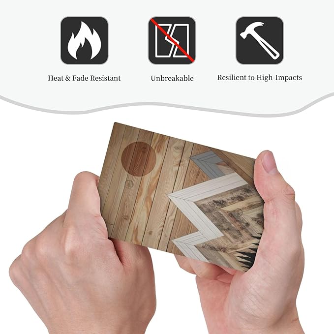 Wooden Planks Mosaic Snow Mountain Sun Light Switch Cover Plate 1 Gang No Device Blank Electrical Wall Plates Faceplate Decorative Switch Plate for Farmhouse Home Decor