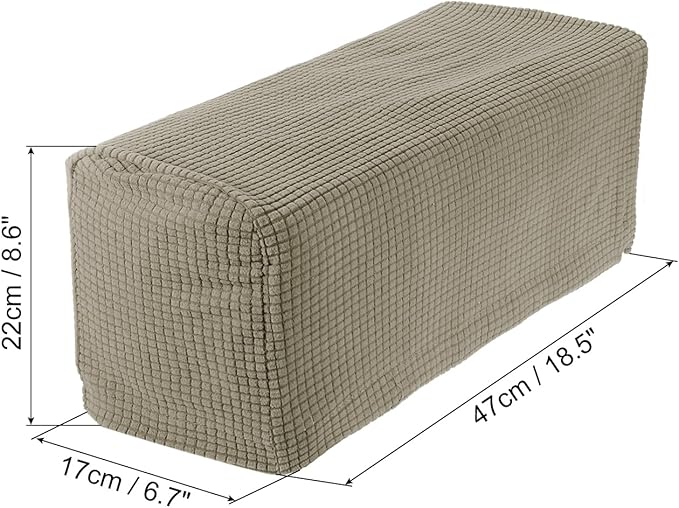 uxcell 2pcs Stretch Armrest Covers for Chairs/Sofas, Couch Arm Covers with Twist Pin, Furniture Protector Slipcovers Olive Green