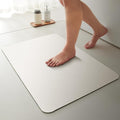 Bath Mat, Bathroom Rugs Non Slip Washable Thin Absorbent Quick Dry Bath Mat Fits Under Door Bathroom Floor Mat Perfect for Bath, Shower, or Sink 20"x48" White