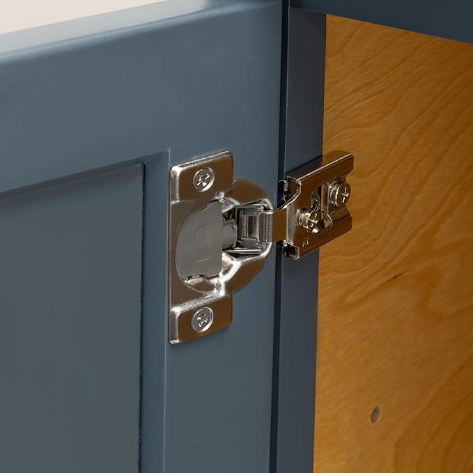Quicklock RTA (Ready-to-Assemble) | Base Kitchen Cabinets - Shaker Style | Made in America (Needlepoint Navy, 30" Wx34.5 Hx24 D Base)