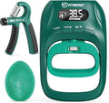 FitBeast Grip Strength Tester Set with Hand Strengthening Tools – Track Progress, Build Strength & Support Hand Recovery (3-in-1 Kit)