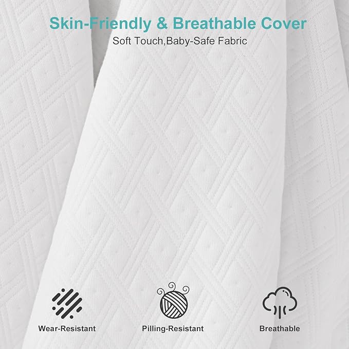 EDILLY 3 Inch Cooling Gel Memory Foam Mattress Topper King Size,with Removable & Washable Bamboo Cover,Soft Breathable Mattress Pad,Bed Topper for Back Pain Relief (76x80)
