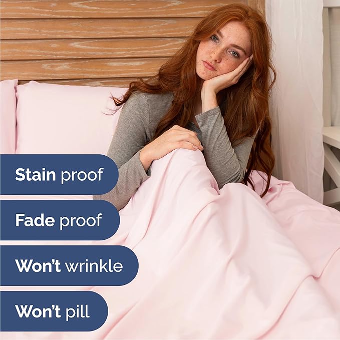 Queen 6 Piece Sheet Set - Cooling & Breathable Bed Sheets - Hotel Luxury Bed Sheets for Women, Men, Kids & Teens - Bedding w/Deep Pockets & Easy Fit - Soft & Wrinkle Free - Queen Lavender Pink Sheets