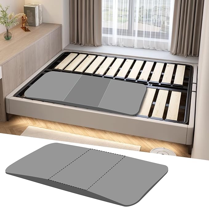 Extra Thick 3.5" Sagging Mattress Support, 60" L trapezoidal Design High Density Under Mattress Support Board, Memory Foam Under Pad to Fix Sinking Bed, Firm, Support, Stability