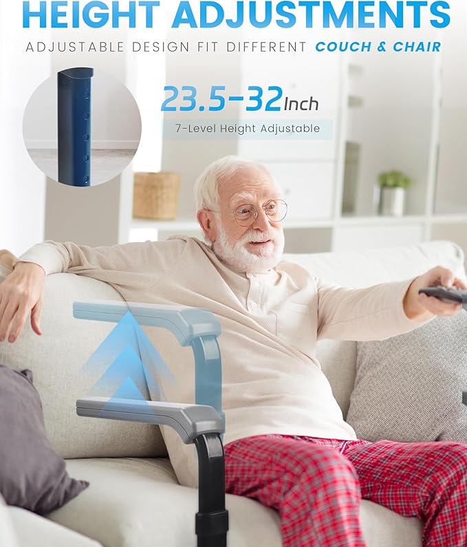 Sangohe Mobility Standing Aid Rail for Couch, Grab Bar Standing Aid for Seniors, Stand Assist for Chair, Assistance Handle for Patients, Elderly, Seniors and Disabled, Chair Couch Stand Assist, 504J