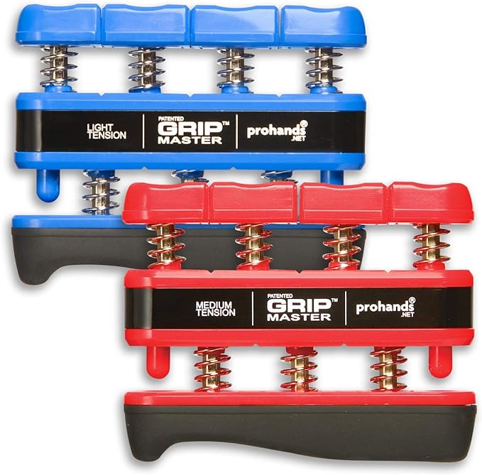 Prohands Gripmaster Hand Exerciser, Finger Exerciser (Hand Grip Strengthener), Spring-Loaded, Finger-Piston System, Isolate & Exercise Each Finger