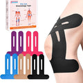 IEADEN Precut Kinesiology Tape for Knees, 20 Pcs, 5 Colors - Knee Support & Stability, Knee Pain Relief Athletic Tape - Waterproof & Elastic, Breathable Hypoallergenic Latex-Free Tape